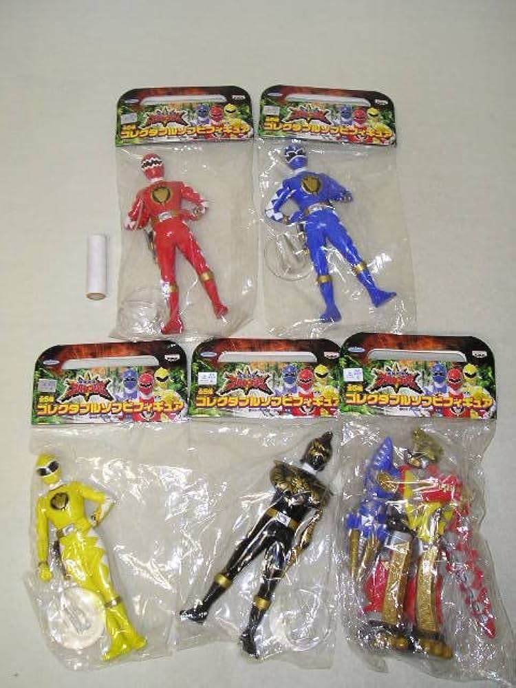 爆竜戦隊アバレンジャー ソフビフィギュア コレクタブル ビッグサイズ 5点 爆竜戦隊アバレンジャー ビッグサイズソフビ(5種セット) - メルカリ
